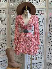 Cheetah Red Mini Dress - no Estira, no Stretchy