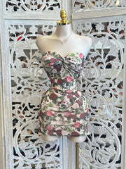 Floral Garden Mini Dress- Stretchy, Estira