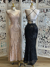 Strappy Back Sequin Maxi Dress- Stretchy ,Estira