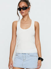 Kyrella Longline Vest Top White