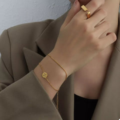 18K Gold-Plated Double Layered Bracelet