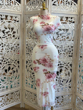 Mesh Floral Midi Dress- Stretchy, Estira