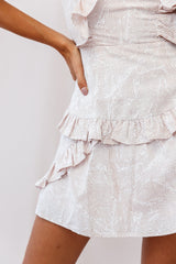 Shiloh Tie-Back Pinafore Dress Blush