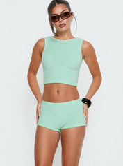 Henree Terry Co-ord Mint Green
