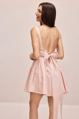 Debby Bow-tie Backless Mini Dress