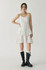 Nina Airy Tiered Mini Dress