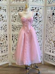 Pink Corset Tulle Dress- No Estira, Not Stretchy