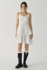Nina Airy Tiered Mini Dress