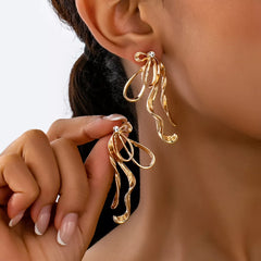 18K Gold-Plated Bow Earrings