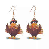 Thanksgiving Turkey Dangle Earrings