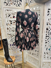 Black Rose Mini Romper-Stretchy,Estira