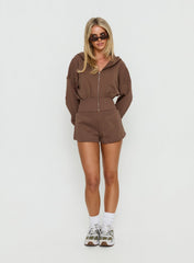 Daybreak Rib Waist Shorts Cocoa