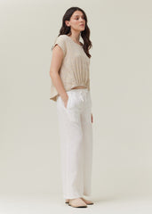 MEGAN GINGHAM GAUZE BLOUSE