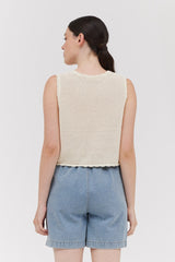 FRANNY CROCHET SWEATER VEST