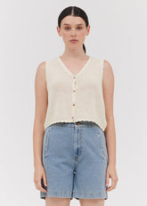 FRANNY CROCHET SWEATER VEST