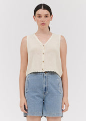 FRANNY CROCHET SWEATER VEST