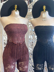 Camilla Lace Set-No Estira, Not Stretchy