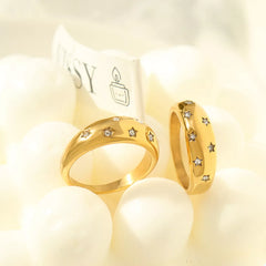 18K Gold-Plated Zircon Ring