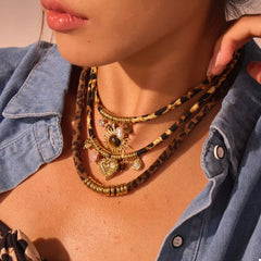 Leopard 18K Gold-Plated Necklace