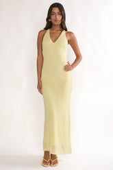 Introductions Knit Sequin Maxi Dress Butter