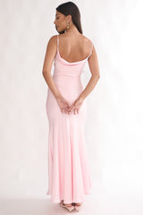 Mirenna Rosette Waist Maxi Dress Light Pink