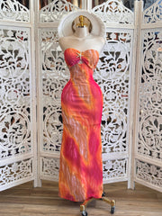 Starfish Tie Dye Strapless Dress - Estira, Stretchy