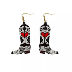 Cowboy Boot Dangle Earrings