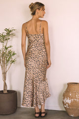 KEKE SATIN MIDI DRESS
