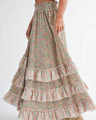 Boho Country Floral Skirt