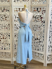 Light Blue Bandana Dress -Estira, Stretchy
