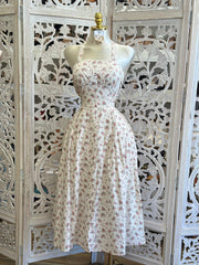 Halter Mini Floral Midi Dress - Estira, Stretchy