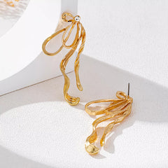 18K Gold-Plated Bow Earrings