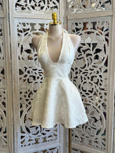 Pearl Flare Embroidered Mini Dress- Not Stretchy, No Estira