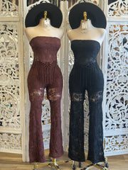 Camilla Lace Set-No Estira, Not Stretchy