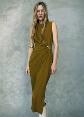 ELLIE OLIVE MIDI DRESS