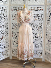 V Neck Floral Midi Dress - Estira, Stretchy