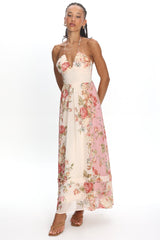 Hilariah Halter Maxi Dress Pink