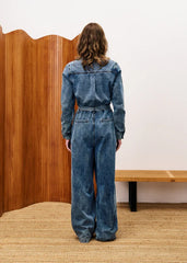 VERBANA BLUE DENIM JUMPSUIT