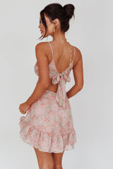 Dream Of You Twist Bodice Mini Dress Rose