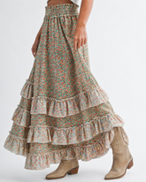 Boho Country Floral Skirt