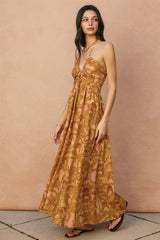 JILLIAN HALTER MAXI DRESS