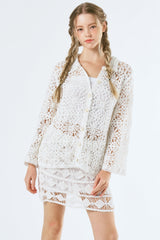 Flo Crochet Mini Skirt