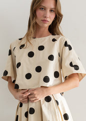 SANDRA POLKA DOT TOP