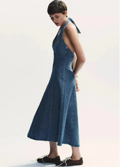 LUNA DENIM MAXI DRESS