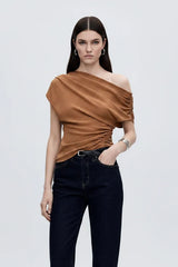 NAOMI ONE SHOULDER TOP