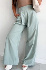 Living With Purpose Wide Leg Pants (Sage)