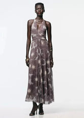 LINA HALTER MAXI DRESS