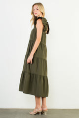 KIMBERLY TIERED MIDI DRESS