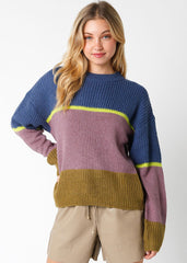 MILLIE COLORBLOCK SWEATER