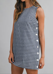 AVERY GINGHAM MINI DRESS